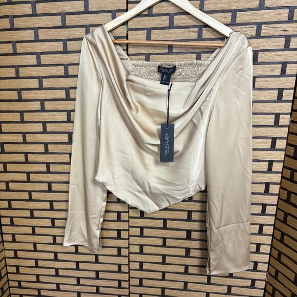 Rachel Zoe Gold Blouse Size Small - Picture 1 of 6